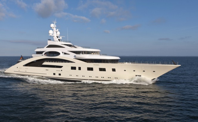 85m luxury motor yacht ACE (ex project Rocky) - Photo by Klaus Jordan