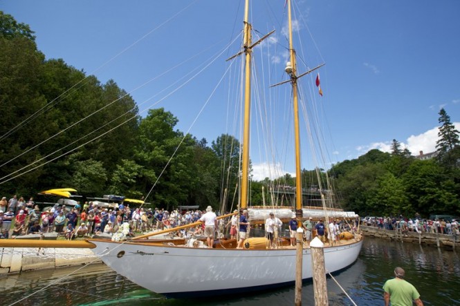 83ft luxury sailing yacht Adventuress restored by Rockport Marine