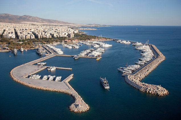 Aerial View of Flisvos Marina