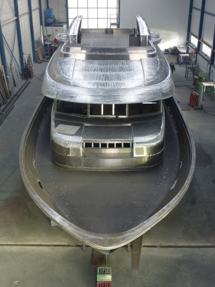 Belle de Jour superyacht - view from above