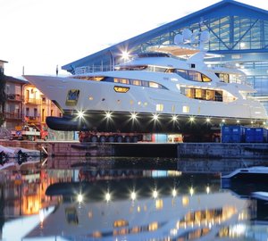 Crystal 140’ BY002 Yacht LUNA launched by Benetti last week