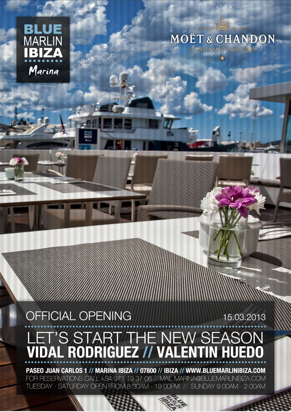 Blue Marlin Ibiza Marina Opening Flyer