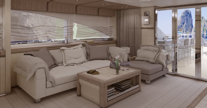 Columbus Sport 130 Hybrid Yacht - Sky Lounge