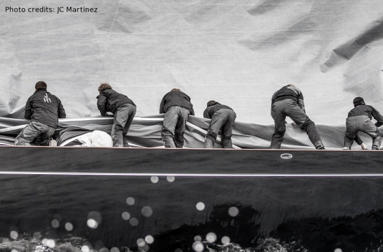 Crew aboard Lionheart superyacht - Photo credit JC Martinez Crew aboard Lionheart superyacht - Photo credit JC Martinez