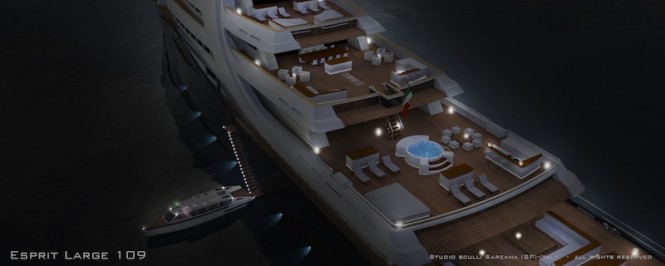 Esprit Large 109 mega yacht by Mauro Sculli