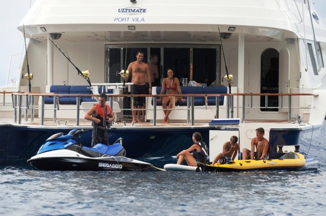 Fun aboard ULTIMATE LADY yacht