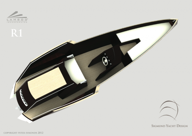 Lamboo R1 superyacht tender - view from above Credit Peter Symonds 2012