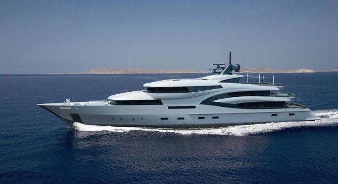 Latest 75m Project Black&White Yacht by Uldas Design