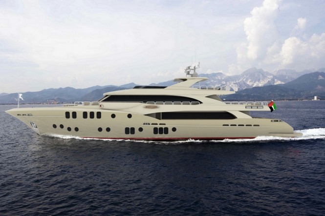 Latest Majesty 155 superyacht presented by Gulf Craft at Dubai Boat Show 2013