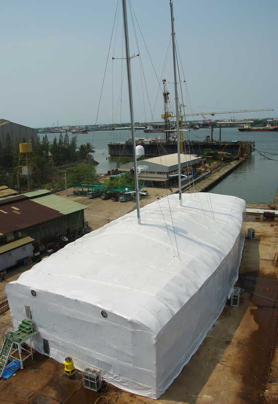 Luxury catamaran yacht Douce France - Finished wrapping Luxury catamaran yacht Douce France - Finished wrapping