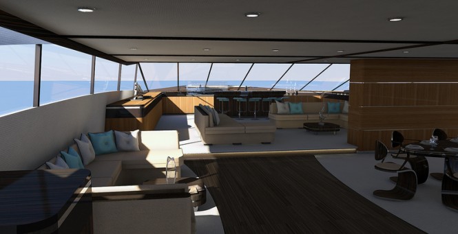 Luxury motor yacht Elementum concept - Interior