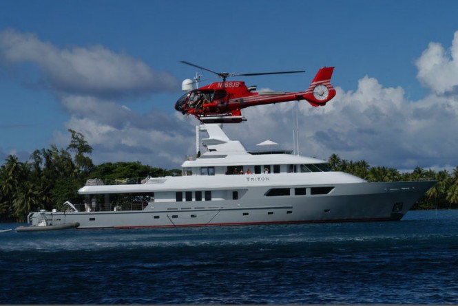Luxury motor yacht Triton