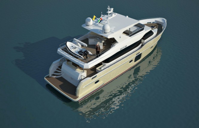 Luxury yacht Gulf 75 Exp design by Gulf Craft