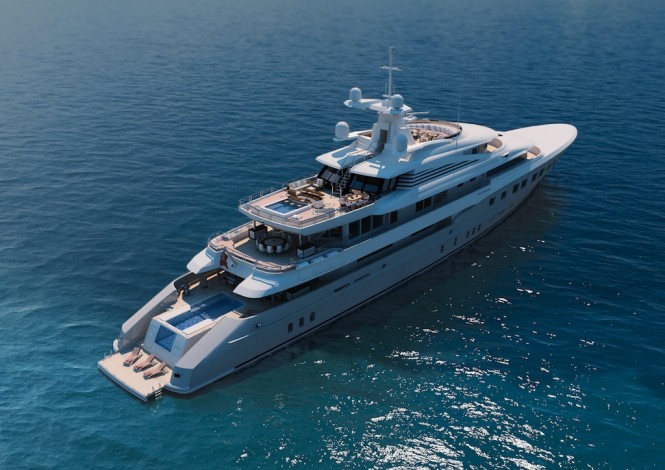 Mega Yacht Red Square by Dunya Yachts - Image courtesy of Dunya Yachts