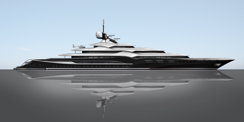 New 138m mega yacht Dash concept by Newcruise