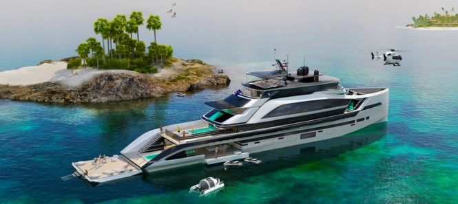 New 62m H2 Yacht Design