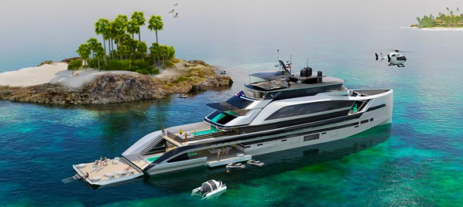 New 62m H2 Yacht Design