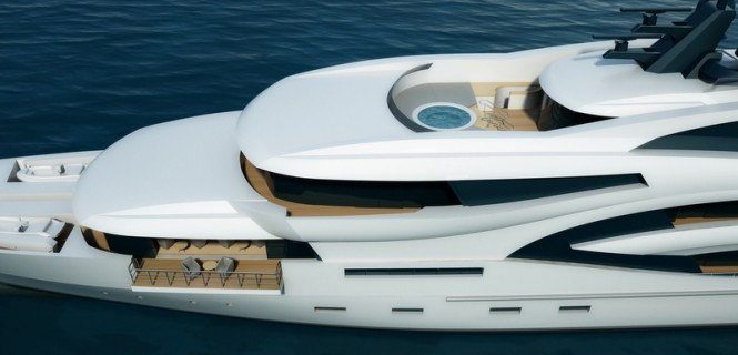 New 75m superyacht Project Black&White by Uldas Design