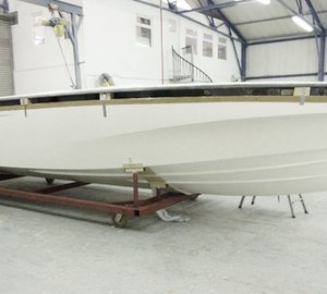 First Pascoe SL Limousine Yacht Tender for 82m new build Mega Yacht under construction