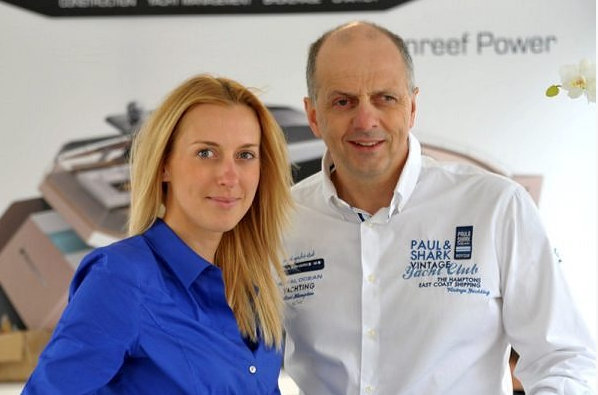New Sales Director in China - Ewa Stachurska with Sunreef Yachts President - Francis Lapp