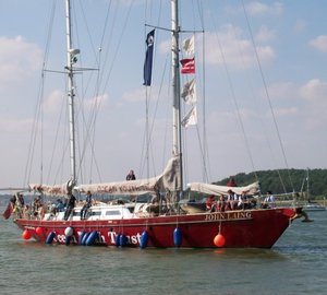 Drew Marine Signal and Safety's flares for charity educating young people aboard JOHN LAING Yacht