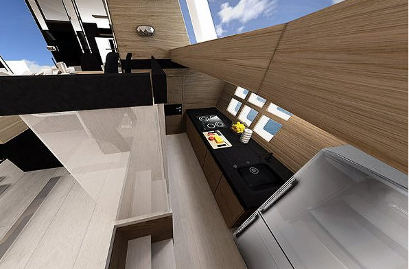 Sunreef 60 LOFT yacht concept - Galley Sunreef 60 LOFT yacht concept - Galley