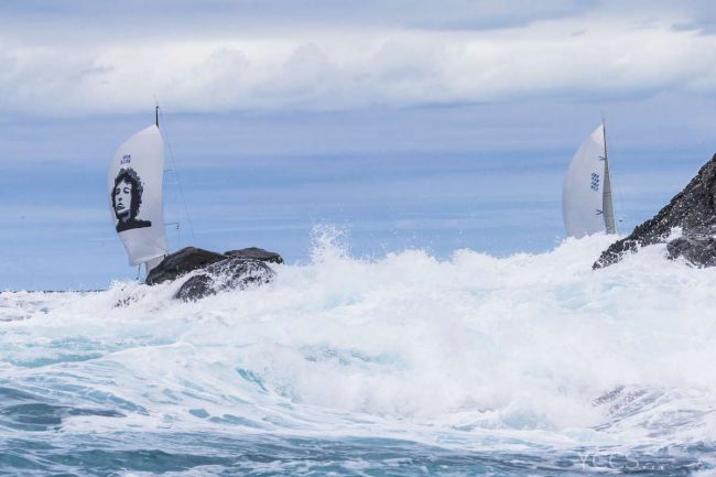 Swan 45 yacht High Yield and Swan 53 yacht Music - Photo by Rolex Carlo Borlenghi