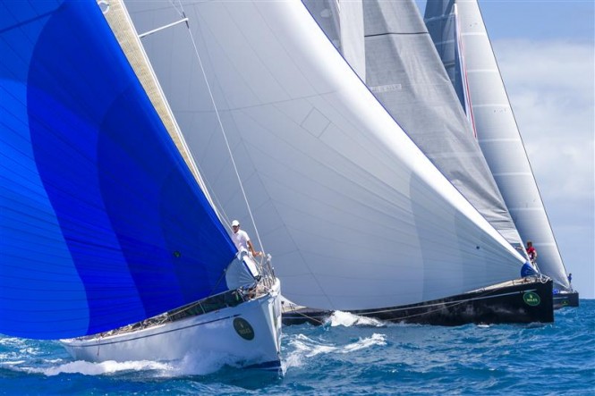 Tight competition in Class A at the Rolex Swan Cup Caribbean 2013 - Photo by Rolex Carlo Borlenghi
