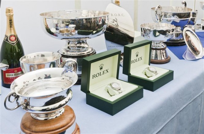 2011 Rolex Fastnet Race Trophies - Photo by Rolex Carlo Borlenghi