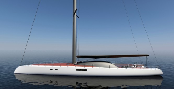 30m high-performance sailing yacht Project Immersion by Tim Gilding