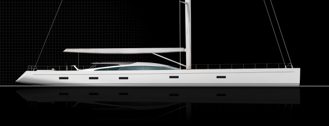 46m sailing yacht by Dixon Yacht Design
