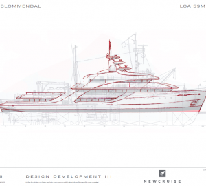NEWCRUISE enters 59m survey vessel conversion design challenge by ICON Yachts