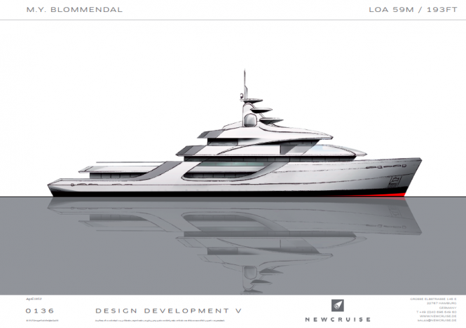 59m survey vessel conversion project by Newcruise for ICON Yacht Design Challenge