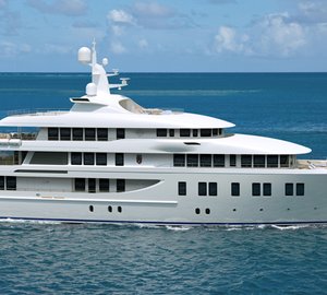 Delta Marine's hull 211042 Yacht Project INVADER with DuraShield SuperYacht Glass