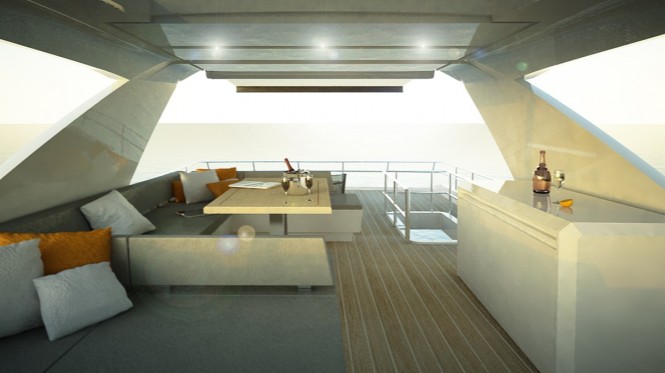 Aboard luxury motor yacht PRESTIGE 702