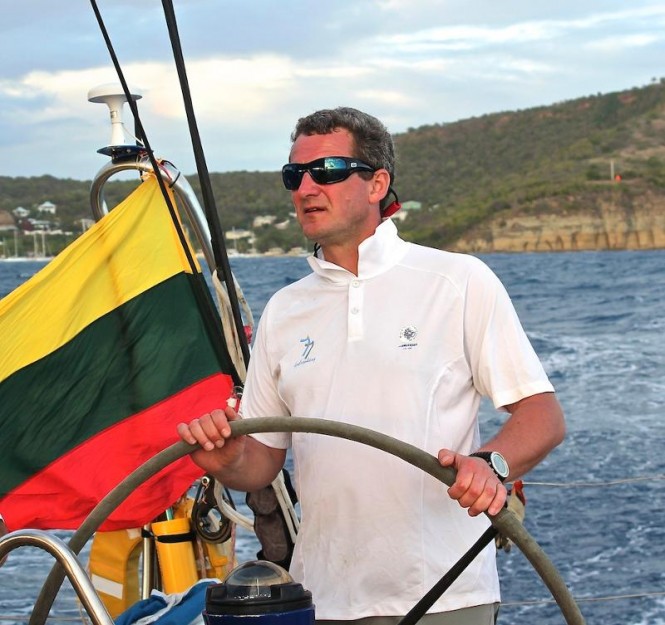 Simonas Steponavièius, skipper of sailing yacht Ambersail: Global Yacht Racing