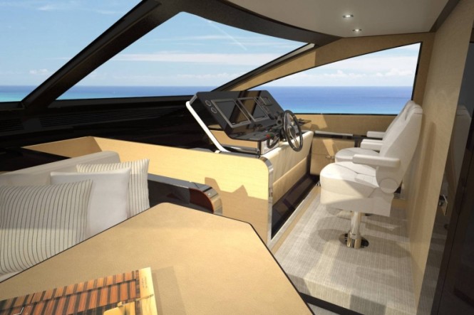 Azimut 80 yacht - Wheelhouse