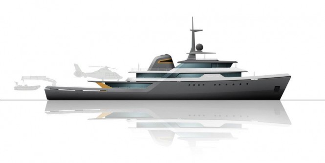 ICON YACHTS DESIGN CHALLENGE - a 59m Amels survey vessel conversion into a superyacht by Dixon Yacht Design