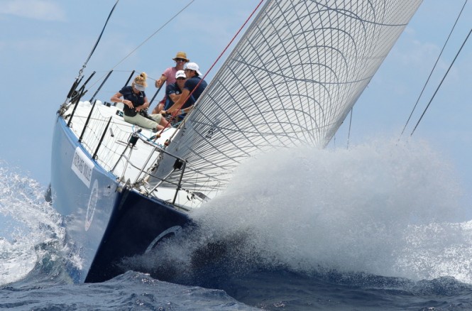 Cuba Libre racing in the Non Spinnaker Class on the first day of racing at Les Voiles de Saint Barth