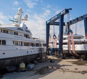 Derecktor's Cimolai® 900 ton mobile boat hoist a Great Success
