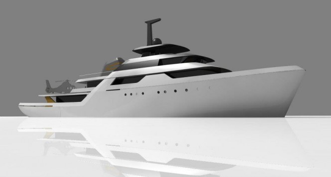 Dixon Yacht Design designed superyacht for the ICON Yachts Design Challenge