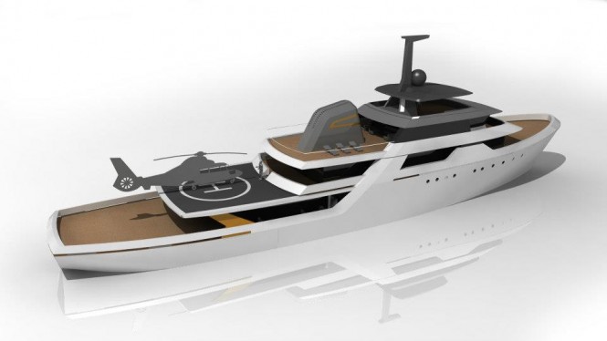 Dixon Yacht Design survey vessel conversion into a superyacht for the ICON YACHTS DESIGN CHALLENGE