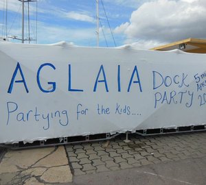 Crew of sailing yacht AGLAIA and Complete Marine Freight raise 10.000€ for Mallorca charity