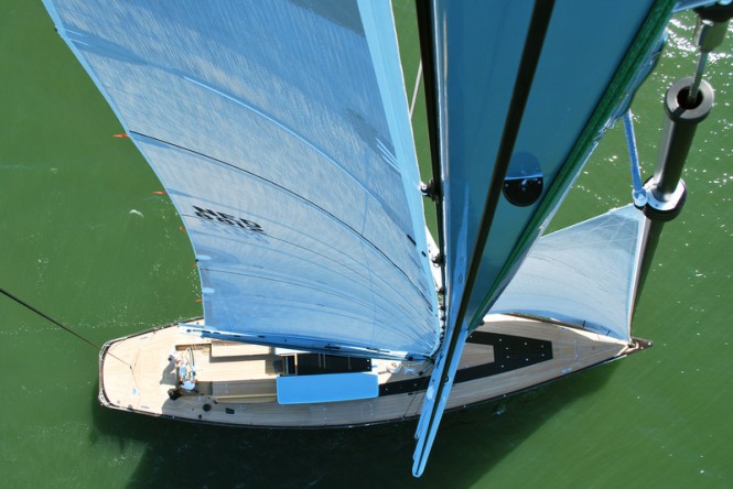 Frers 88 superyacht Tulip - view from above