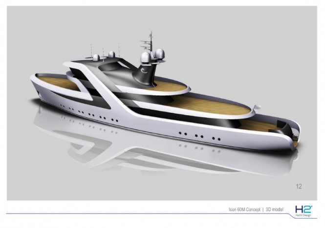 ICON Yachts Design Challenge 59m superyacht conversion by H2 Yacht Design