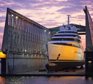 180m Project AZZAM Yacht launched by LURSSEN