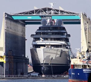 Lurssen launch mega yacht Project AZZAM - largest superyacht in the world