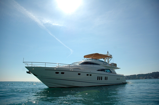 Luxury charter yacht D5 built by Fairline Boats