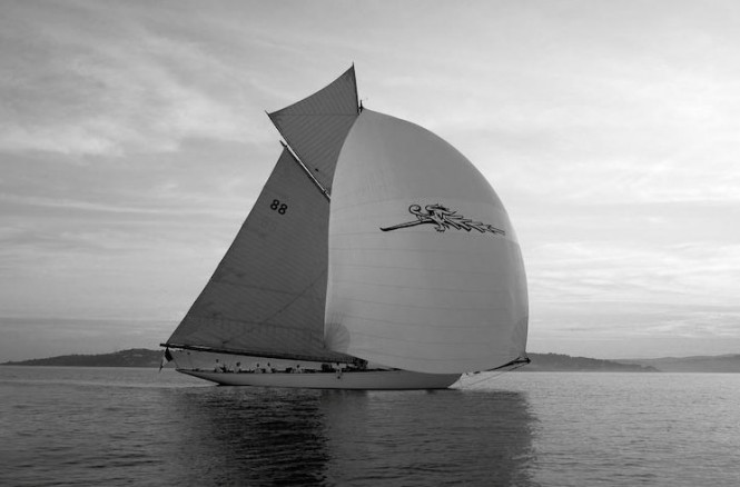 Luxury sailing yacht Moonbeam of Fife (ex Moonbeam III) designed by William Fife - Image courtesy of Fife Regatta