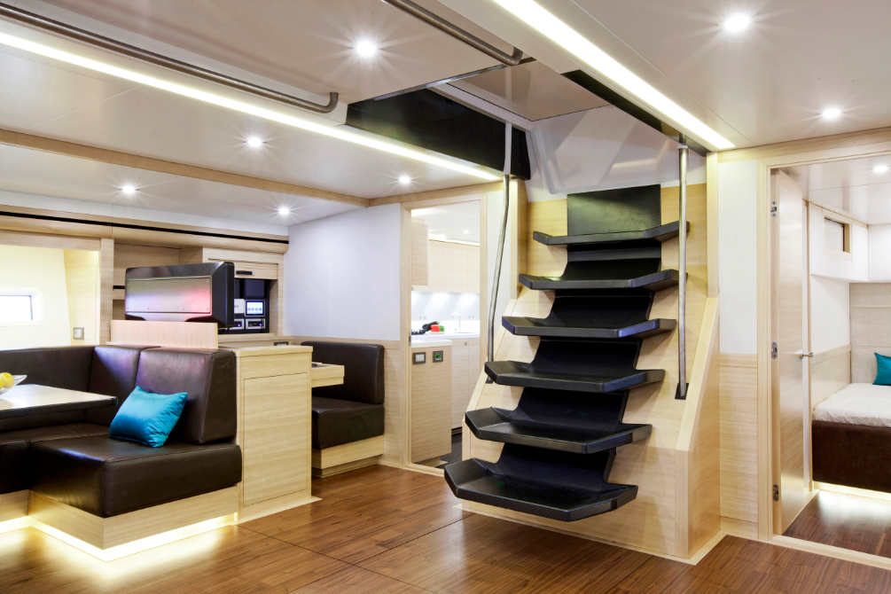 Luxury yacht Hamilton - Salon